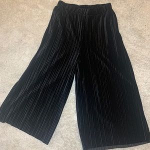 BCBG VELVET WIDE PANTS
